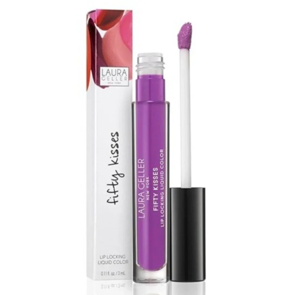 Laura Geller FIFTY KISSES Lip Locking Liquid Color Orchid Love NIB